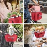 Faltbarer Fahrradkorb, abnehmbarer Mehrzweck-Fahrradkorb für Haustiere, Einkaufen, Pendler, Camping und Draussen-Aktivitäten